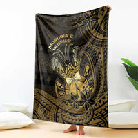 Niue Christmas Blanket Niuean Crab Xmas Tribal Waves - Polynesian Pride