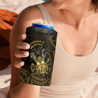 Niue Christmas 4 in 1 Can Cooler Tumbler Niuean Crab Xmas Tribal Waves DT05 - Polynesian Pride