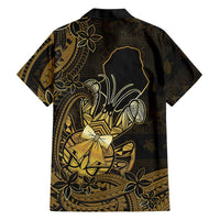 Niue Christmas Family Matching Off Shoulder Short Dress and Hawaiian Shirt Niuean Crab Xmas Tribal Waves DT05 - Polynesian Pride