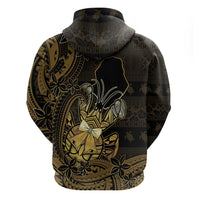 Niue Christmas Zip Hoodie Niuean Crab Xmas Tribal Waves - Polynesian Pride