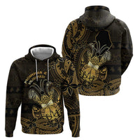Niue Christmas Zip Hoodie Niuean Crab Xmas Tribal Waves - Polynesian Pride