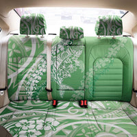 Hawaii Puakenikeni And Maile Lei Back Car Seat Cover Green Polynesian Shark Tattoo DT05 - Polynesian Pride
