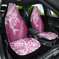 Hawaii Puakenikeni And Maile Lei Car Seat Cover Pink Polynesian Shark Tattoo DT05 One Size Pink - Polynesian Pride