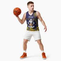 Tokelau Christmas Basketball Jersey Santa With Tuluma Xmas Tribal Waves DT05 - Polynesian Pride