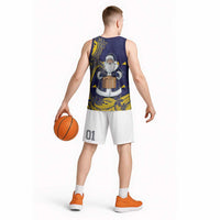 Tokelau Christmas Basketball Jersey Santa With Tuluma Xmas Tribal Waves DT05 - Polynesian Pride