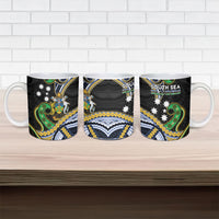 South Sea Islanders And Solomon Islands Ceramic Mug Solomons Coat Of Arms And Southern Cross DT05 - Polynesian Pride