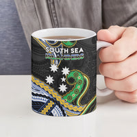 South Sea Islanders And Solomon Islands Ceramic Mug Solomons Coat Of Arms And Southern Cross DT05 - Polynesian Pride