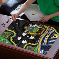 South Sea Islanders And Solomon Islands Puzzle Solomons Coat Of Arms And Southern Cross DT05 - Polynesian Pride