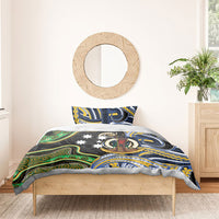 South Sea Islanders And Vanuatu Bedding Set Boar Tusk Warrior Southern Tribal Pattern DT05 - Polynesian Pride