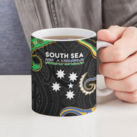 South Sea Islanders And Vanuatu Ceramic Mug Boar Tusk Warrior Southern Tribal Pattern DT05 - Polynesian Pride
