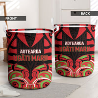 Aotearoa Ngati Maru Laundry Basket New Zealand Traditional Maori Pattern DT05 - Polynesian Pride