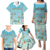 Custom Hawaii Surfing Family Matching Puletasi and Hawaiian Shirt He'e Nalu DT05 - Polynesian Pride