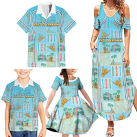 Custom Hawaii Surfing Family Matching Summer Maxi Dress and Hawaiian Shirt He'e Nalu DT05 - Polynesian Pride