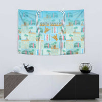 Hawaii Surfing Tapestry He'e Nalu