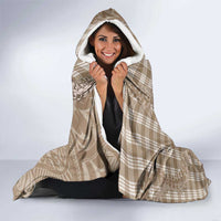 Beige Hawaii Palaka Cowboy Turtle Hooded Blanket Hawaiian Paniolo Puakenikeni Maile Lei DT05 - Polynesian Pride