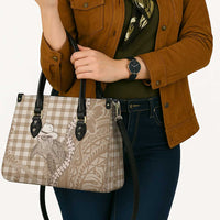 Beige Hawaii Palaka Cowboy Turtle Leather Bag Hawaiian Paniolo Puakenikeni Maile Lei DT05 - Polynesian Pride