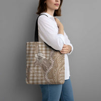 Beige Hawaii Palaka Cowboy Turtle Tote Bag Hawaiian Paniolo Puakenikeni Maile Lei DT05 - Polynesian Pride