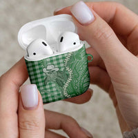 Green Hawaii Palaka Cowboy Turtle AirPods Case Hawaiian Paniolo Puakenikeni Maile Lei DT05 - Polynesian Pride