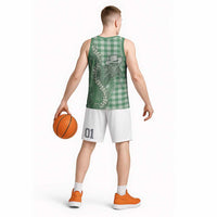 Green Hawaii Palaka Cowboy Turtle Basketball Jersey Hawaiian Paniolo Puakenikeni Maile Lei DT05 - Polynesian Pride