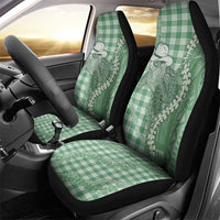 Green Hawaii Palaka Cowboy Turtle Car Seat Cover Hawaiian Paniolo Puakenikeni Maile Lei DT05 - Polynesian Pride