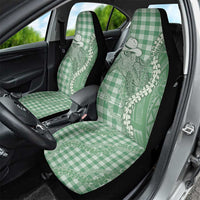 Green Hawaii Palaka Cowboy Turtle Car Seat Cover Hawaiian Paniolo Puakenikeni Maile Lei DT05 - Polynesian Pride