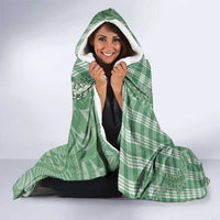 Green Hawaii Palaka Cowboy Turtle Hooded Blanket Hawaiian Paniolo Puakenikeni Maile Lei DT05 - Polynesian Pride
