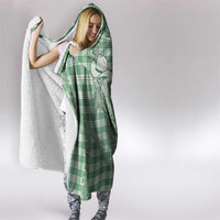 Green Hawaii Palaka Cowboy Turtle Hooded Blanket Hawaiian Paniolo Puakenikeni Maile Lei DT05 - Polynesian Pride