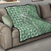 Green Hawaii Palaka Cowboy Turtle Quilt Hawaiian Paniolo Puakenikeni Maile Lei DT05 - Polynesian Pride