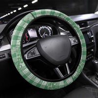 Green Hawaii Palaka Cowboy Turtle Steering Wheel Cover Hawaiian Paniolo Puakenikeni Maile Lei DT05 Universal Fit Green - Polynesian Pride