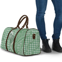 Green Hawaii Palaka Cowboy Turtle Travel Bag Hawaiian Paniolo Puakenikeni Maile Lei DT05 - Polynesian Pride