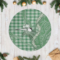 Green Hawaii Palaka Cowboy Turtle Tree Skirt Hawaiian Paniolo Puakenikeni Maile Lei DT05 Casual Green - Polynesian Pride