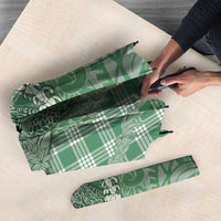 Green Hawaii Palaka Cowboy Turtle Umbrella Hawaiian Paniolo Puakenikeni Maile Lei DT05 - Polynesian Pride