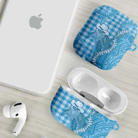 Blue Hawaii Palaka Cowboy Turtle AirPods Case Hawaiian Paniolo Puakenikeni Maile Lei DT05 - Polynesian Pride