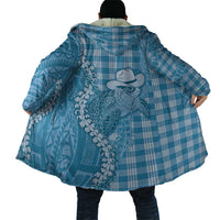 Blue Hawaii Palaka Cowboy Turtle Cloak Hawaiian Paniolo Puakenikeni Maile Lei - Polynesian Pride