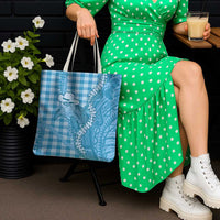 Blue Hawaii Palaka Cowboy Turtle Tote Bag Hawaiian Paniolo Puakenikeni Maile Lei DT05 - Polynesian Pride