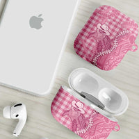 Pink Hawaii Palaka Cowboy Turtle AirPods Case Hawaiian Paniolo Puakenikeni Maile Lei DT05 - Polynesian Pride