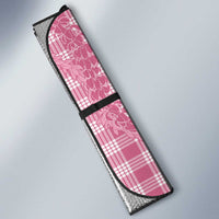 Pink Hawaii Palaka Cowboy Turtle Auto Sun Shade Hawaiian Paniolo Puakenikeni Maile Lei DT05 - Polynesian Pride