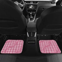 Pink Hawaii Palaka Cowboy Turtle Car Mats Hawaiian Paniolo Puakenikeni Maile Lei DT05 Set 2pcs - Back Pink - Polynesian Pride