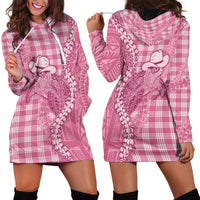Pink Hawaii Palaka Cowboy Turtle Hoodie Dress Hawaiian Paniolo Puakenikeni Maile Lei DT05 - Polynesian Pride