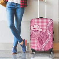 Pink Hawaii Palaka Cowboy Turtle Luggage Cover Hawaiian Paniolo Puakenikeni Maile Lei DT05 - Polynesian Pride