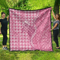 Pink Hawaii Palaka Cowboy Turtle Quilt Hawaiian Paniolo Puakenikeni Maile Lei DT05 - Polynesian Pride