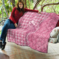 Pink Hawaii Palaka Cowboy Turtle Quilt Hawaiian Paniolo Puakenikeni Maile Lei DT05 - Polynesian Pride