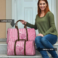 Pink Hawaii Palaka Cowboy Turtle Travel Bag Hawaiian Paniolo Puakenikeni Maile Lei DT05 - Polynesian Pride