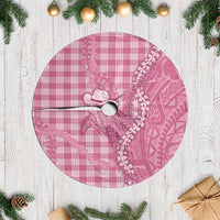 Pink Hawaii Palaka Cowboy Turtle Tree Skirt Hawaiian Paniolo Puakenikeni Maile Lei DT05 Casual Pink - Polynesian Pride