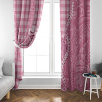 Pink Hawaii Palaka Cowboy Turtle Window Curtain Hawaiian Paniolo Puakenikeni Maile Lei DT05 - Polynesian Pride
