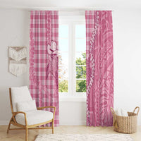 Pink Hawaii Palaka Cowboy Turtle Window Curtain Hawaiian Paniolo Puakenikeni Maile Lei DT05 - Polynesian Pride