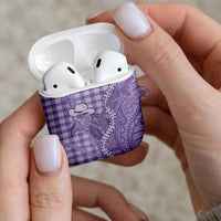 Purple Hawaii Palaka Cowboy Turtle AirPods Case Hawaiian Paniolo Puakenikeni Maile Lei DT05 - Polynesian Pride