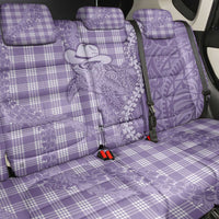 Purple Hawaii Palaka Cowboy Turtle Back Car Seat Cover Hawaiian Paniolo Puakenikeni Maile Lei DT05 - Polynesian Pride
