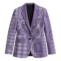 Purple Hawaii Palaka Cowboy Turtle Blazer Hawaiian Paniolo Puakenikeni Maile Lei DT05 Unisex Purple - Polynesian Pride