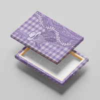 Purple Hawaii Palaka Cowboy Turtle Canvas Wall Art Hawaiian Paniolo Puakenikeni Maile Lei DT05 - Polynesian Pride